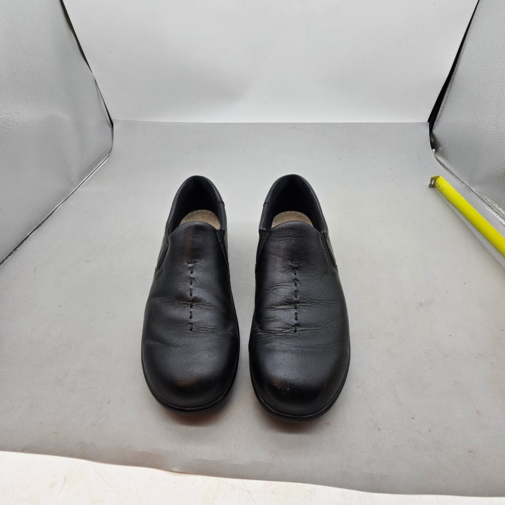 SAS Tripad Comfort Womens 7.5 N Black Leather Slip On Loafers Made in USA